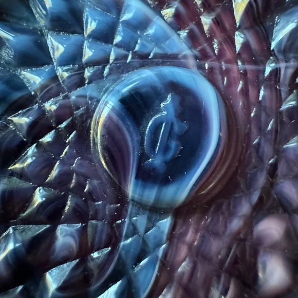 Purple Slag Glass Toothpick Holder by Imperial - Picture 6 of 8